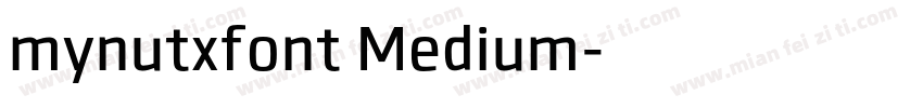 mynutxfont Medium字体转换